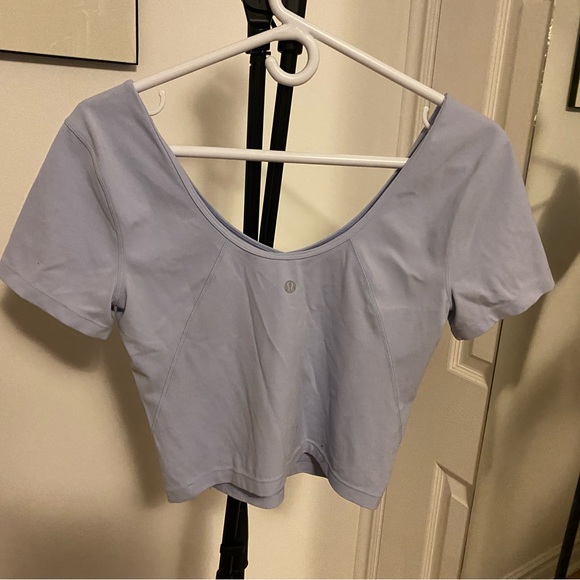 Baby blue lululemon ballerina top - Picture 5 of 5